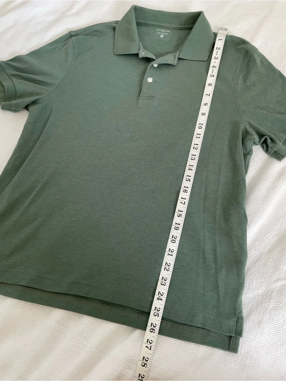 J. Crew Men's Dark Green Polo Shirt